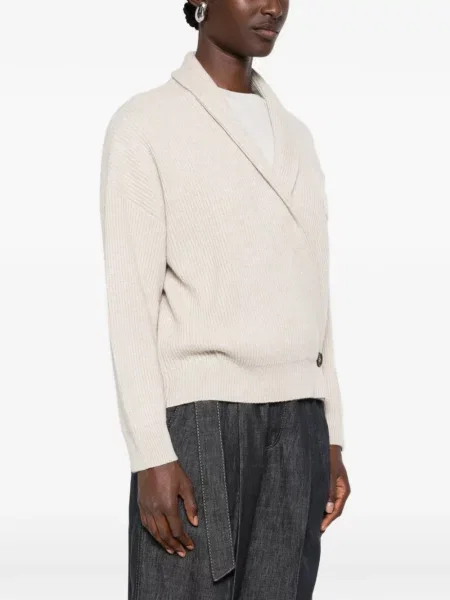 Lung pulover Brunello Cucinelli tricotate