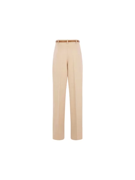 Spodnie Max Mara Studio beżowe