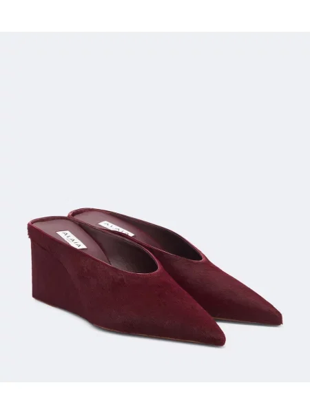 Papuci tip mules Alaïa cu pană