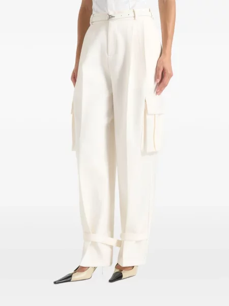 Pantaloni cargo Manière De Voir alb