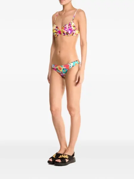 Gėlėtas raštuotas bikini Banana Moon mėlyna