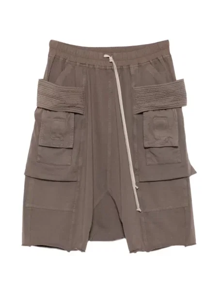 Matlasat pantaloni scurți cargo Rick Owens Drkshdw gri