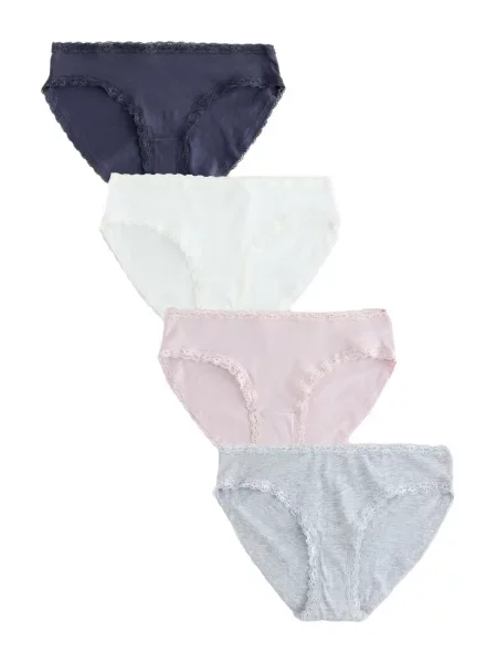 Next Slip bleumarin / gri amestecat / roz alb