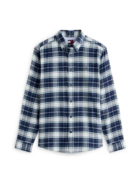 Tommy Jeans Srajca modra / mornarska / meta bela