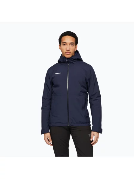 Geacă de ploaie pentru bărbați Mammut Linard HS Thermo Hooded Jacket marine