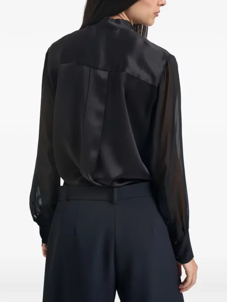 Cămașă Semicouture din satin negru