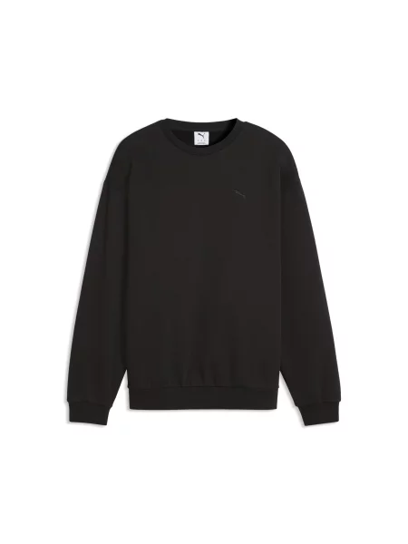 PUMA bluza Essentials Elevated Relaxed z okrągłym dekoltem Odzież S czarny