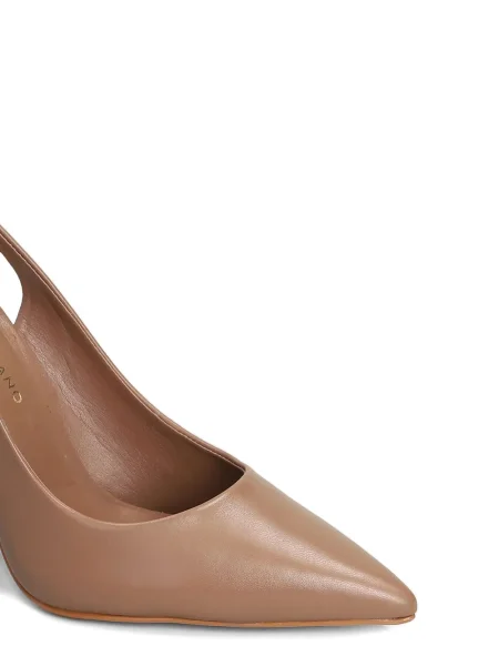 Pantofi cu toc Carrano slingback maro