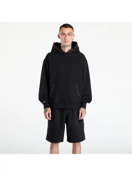 Bluza z kapturem Pleasures z ćwiekami czarna