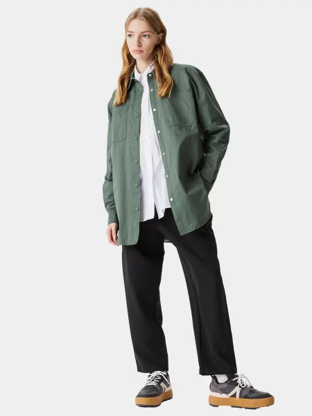 Рубашка Lacoste зеленая
