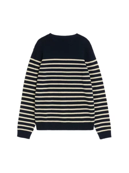 Lniany sweter Valentino niebieski