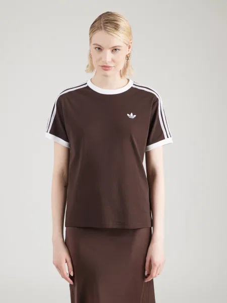 ADIDAS ORIGINALS Majica temno / bela rjava