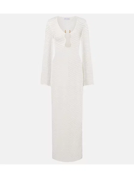 Rochie maxi Rebecca Vallance tricotate de costum alb