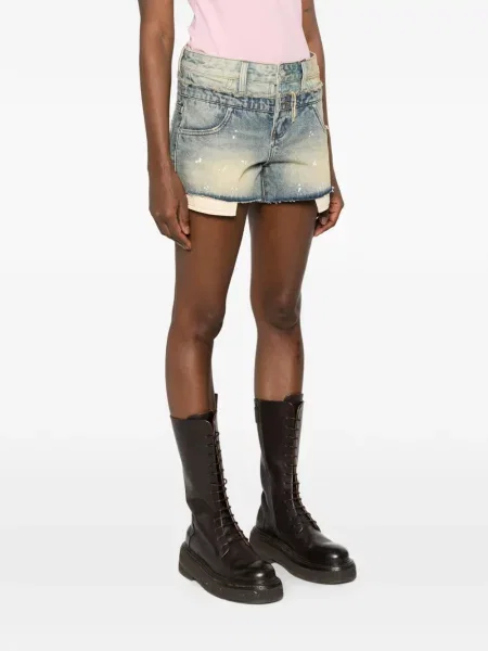 Szorty jeansowe Misbhv niebieskie