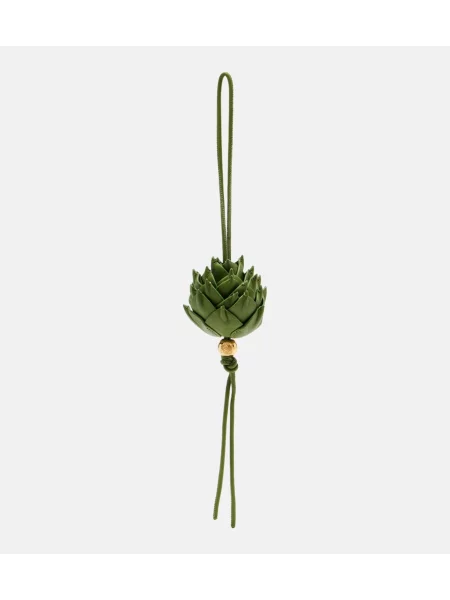 Pandantiv Loewe din piele verde