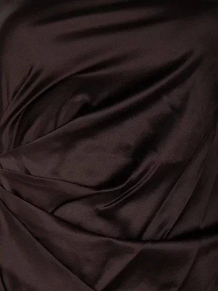 Rochie mini Staud drapată maro