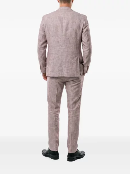 Costum Brunello Cucinelli în carouri alb