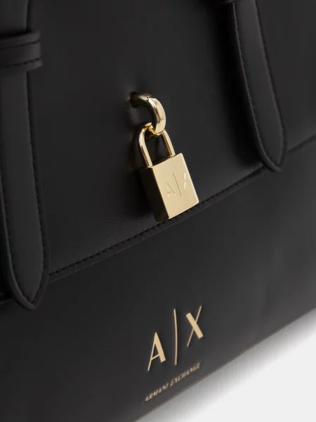 Кожаная сумка через плечо Armani Exchange