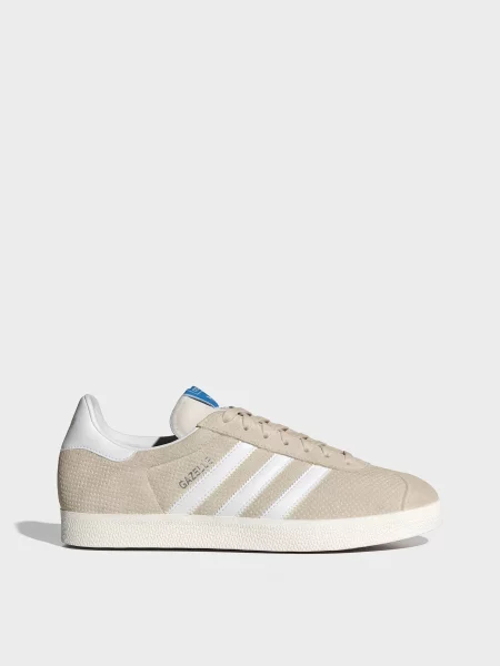 Кожаные кеды Adidas бежевые