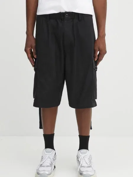 NEIGHBORHOOD pantaloni scurți wide cargo negru