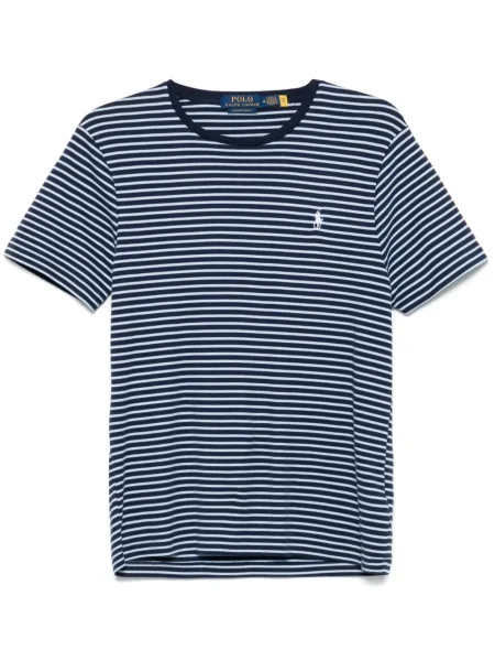 Dryžuotas marškinėliai Polo Ralph Lauren mėlyna