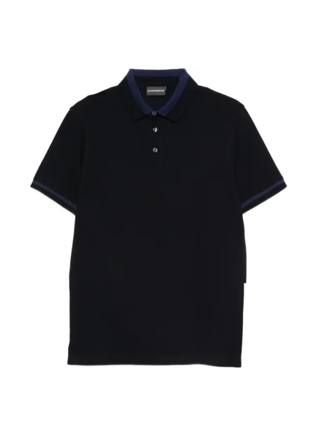 Polo Emporio Armani scurt albastru