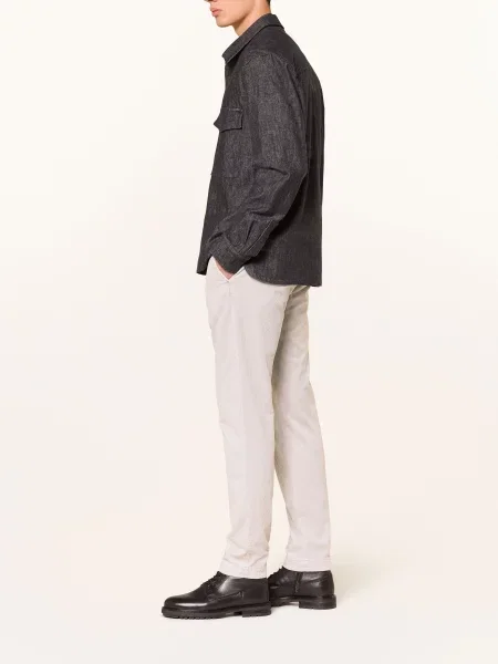 Alberto Spodnie Sztruksowe Jump W Stylu Dresowym Slim Fit grau