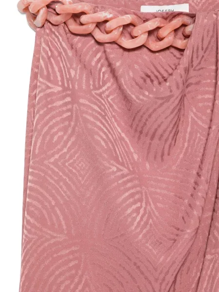 Fustă midi Joseph din jacard roz