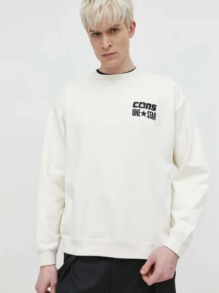 Суитчър Converse с апликация бежово