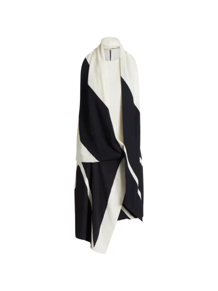 Rochie Alberta Ferretti asimetrică de costum negru