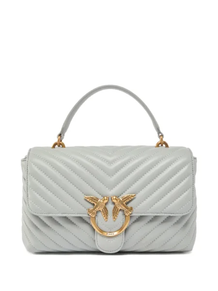 Pikowana torebka Pinko niebieska