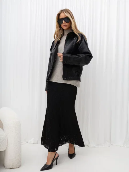 Jakna Italy Moda crna