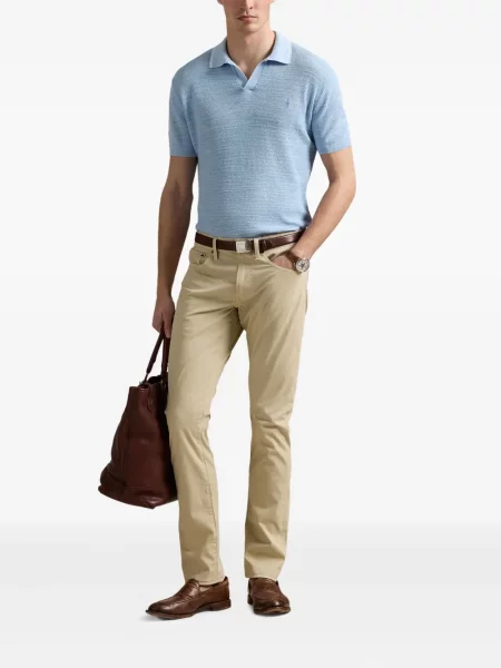 Ριγέ polo Polo Ralph Lauren με κουκούλα με αυτόγραφο λευκό