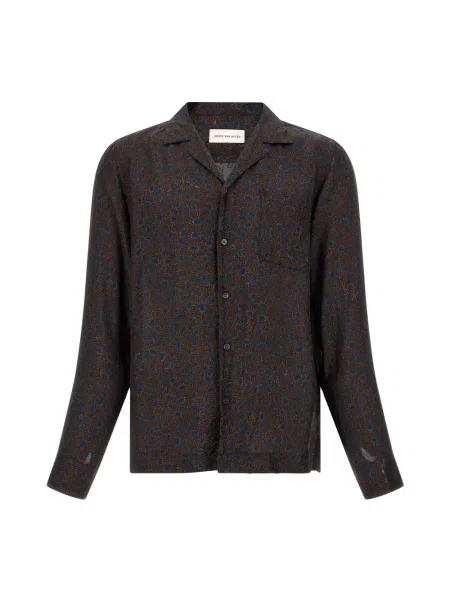 Koszula Dries Van Noten brązowa