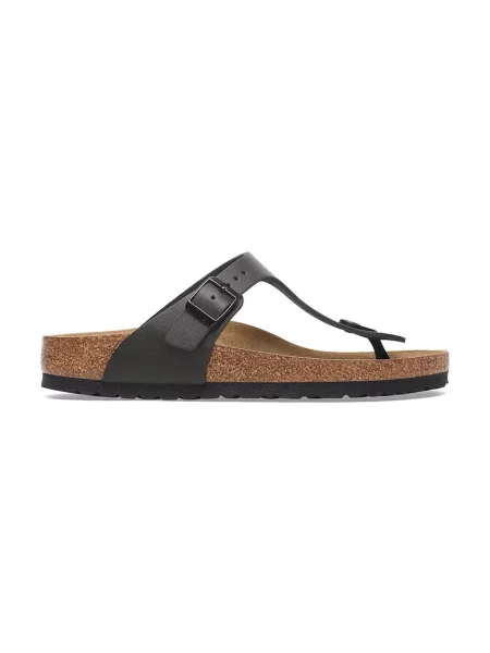 Birkenstock șlapi de piele Gizeh negru