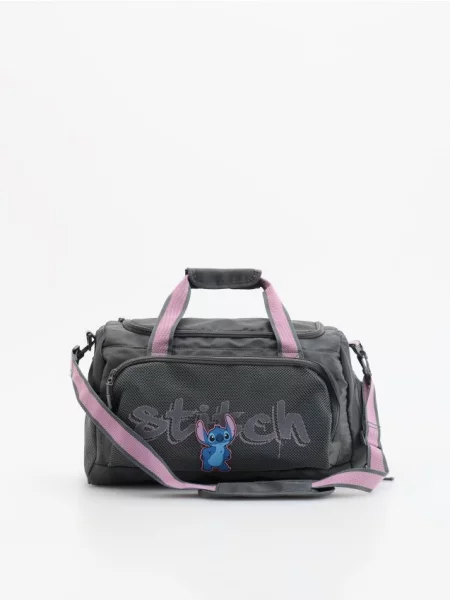Reserved Спортивна сумка Lilo і Stitch темно-сірий сіра