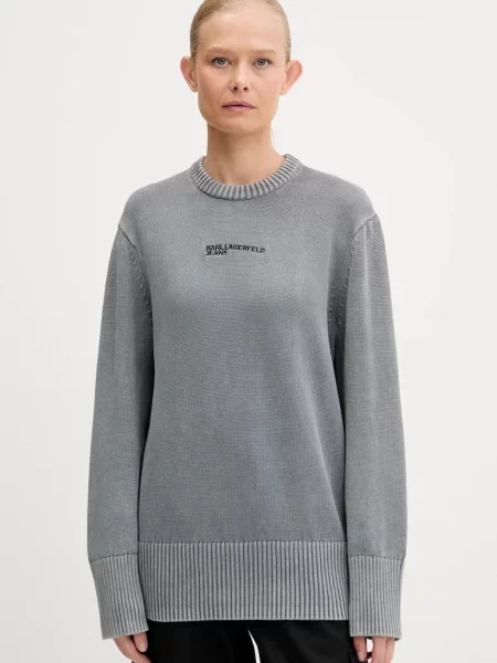 Karl Lagerfeld Jeans pulover de gri
