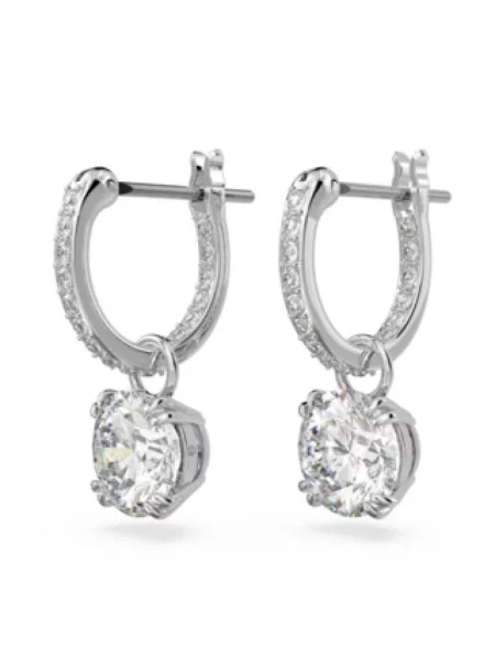 Kolczyki Swarovski szare