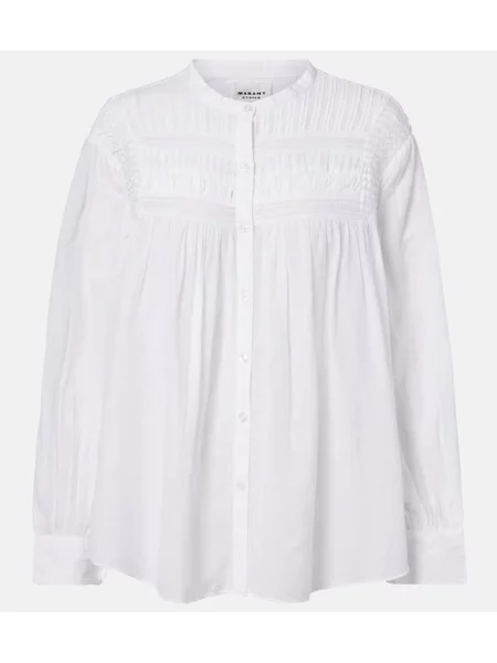 Bluză Marant Etoile cu broderie alb