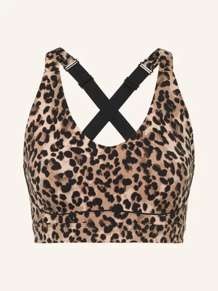 Sweaty Betty Sportovní Podprsenka Power Pulse černošedá / béžová černá