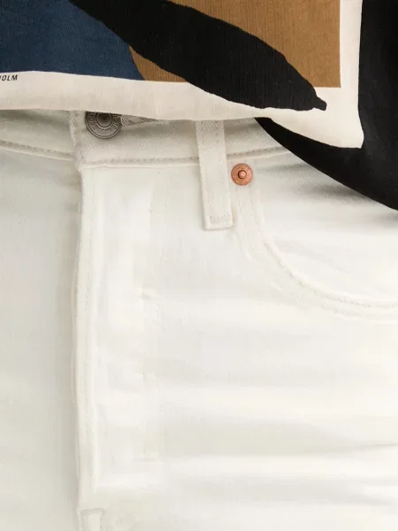 Levi's Дънки RIBCAGE STRAIGHT ANKLE бяло