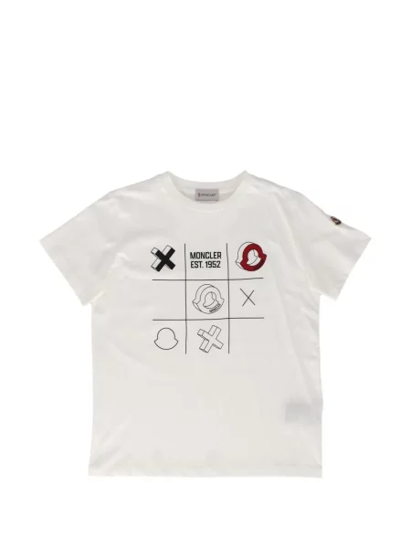 Koszulka dziecięca Moncler Enfant biała