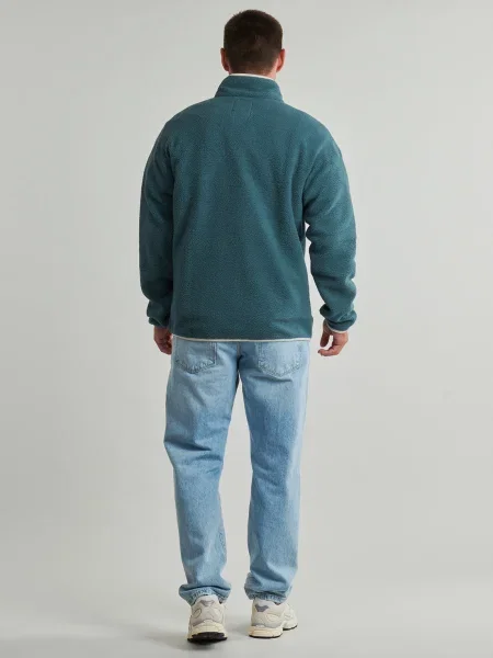 Fleece fleece melegítő felső Columbia kék