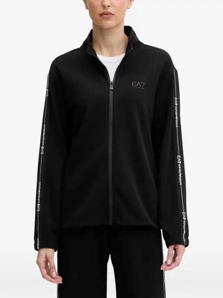 Hanorac Ea7 Emporio Armani cu autograf negru