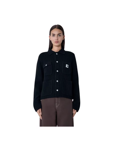 Kardigan Carhartt Wip wełniany czarny