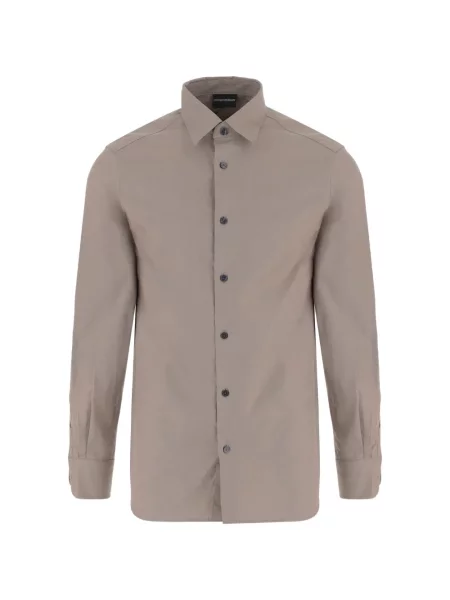 Lung cămașă Emporio Armani din jacard cu autograf