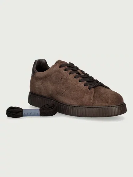 Замшевые кроссовки Hogan