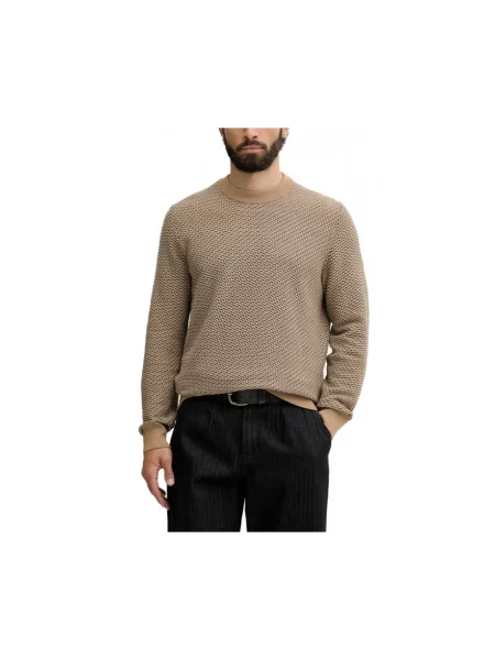 BOSS sweter H-Lofranco brązowy