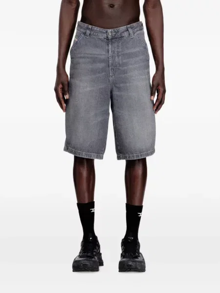 Džínové šortky Diesel šedé