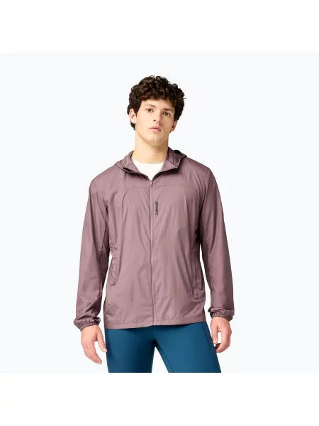 Geacă de alergare pentru bărbați Brooks Canopy Packable Jacket brown maro